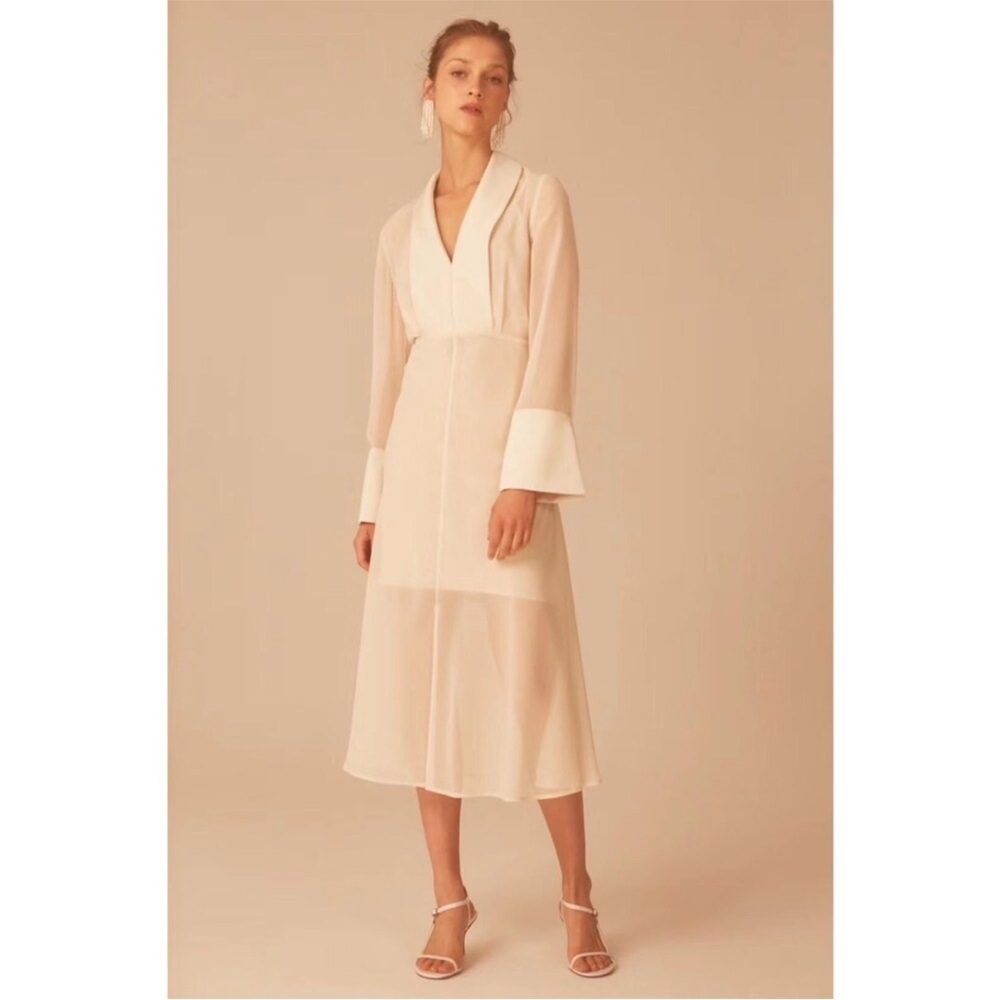 Stylish Cream Midi Dress